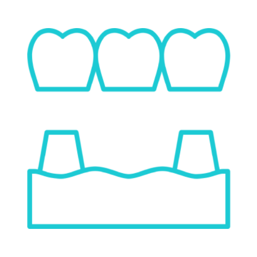 A dental bridge icon for Clearly Dental Camden