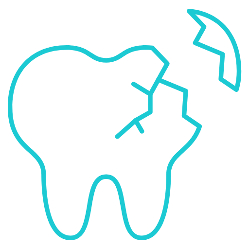 Clearly Dental Camden crack tooth icon for emergency dentistry